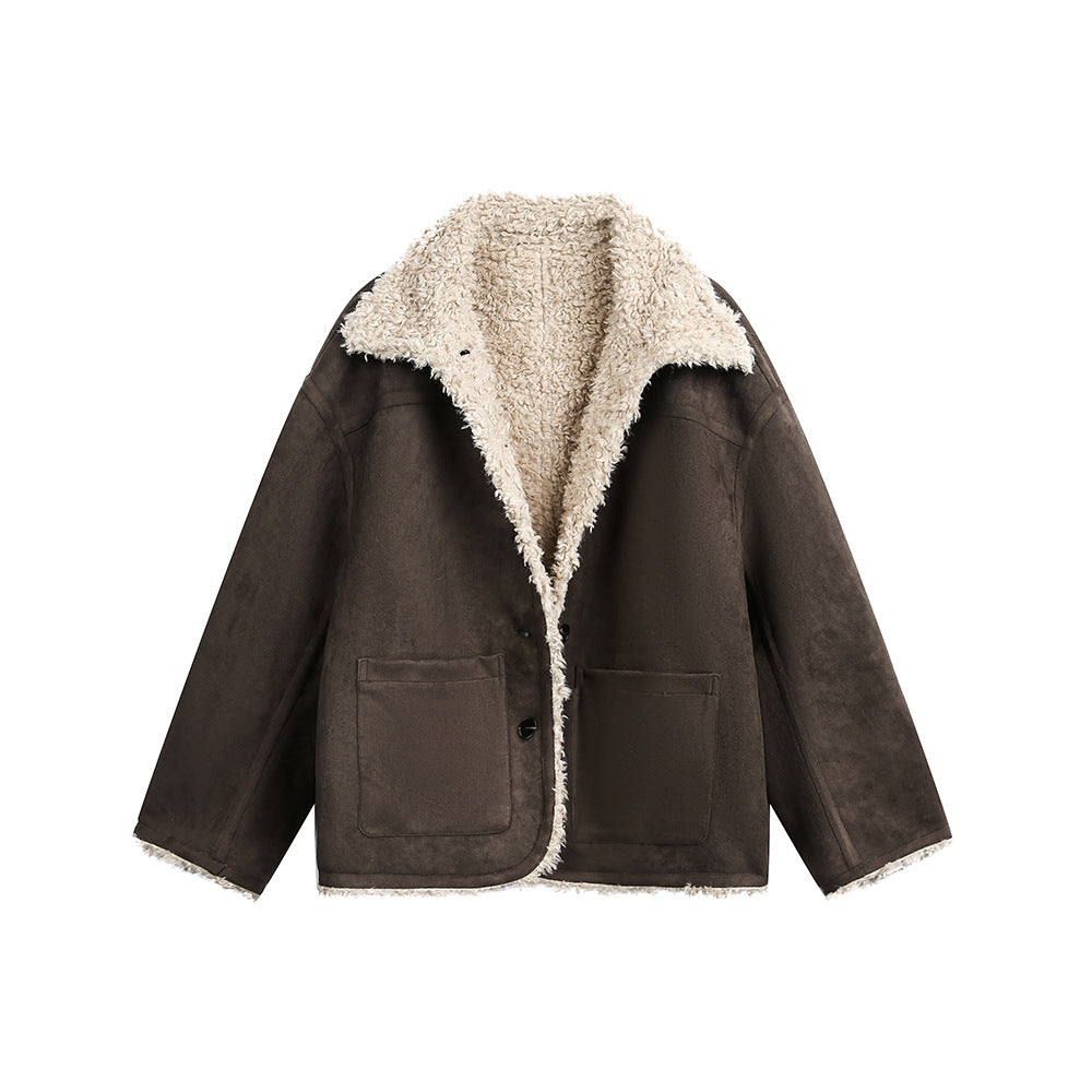UJA 1 - Vegane Mokka-Jacke