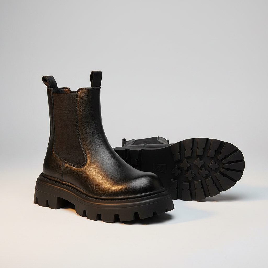 Black boots packshot duo