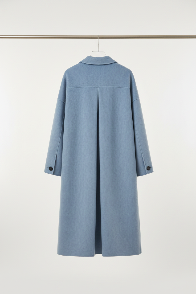 WCO 3 - Blauer Wollmantel