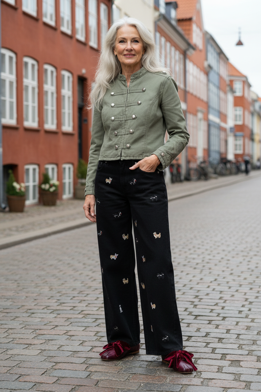 Older Scandinavian woman in Copenhagen